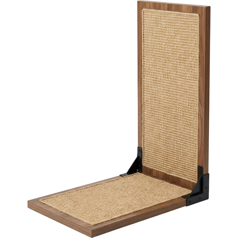 Thwgn L-Shape Sisal Cat Scratching Board Walnut Natural